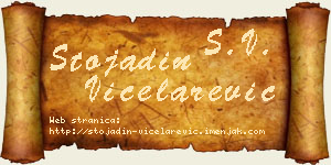 Stojadin Vicelarević vizit kartica